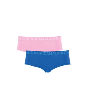 Muchachomalo Meisjes 2-pack hipster effen