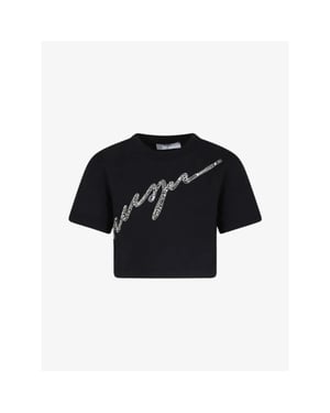 Msgm Meisjes shirt crop zwart