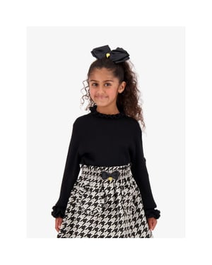Angels Face Meisjes top elma rib zwart