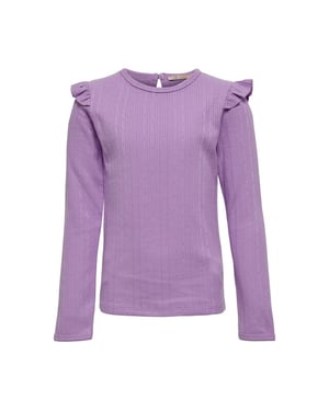 Only Kogmimi ls frill tee wvn lila