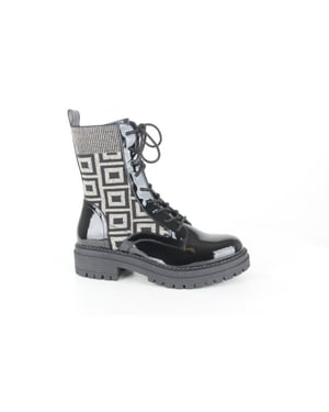 La Strada 2203696-4543 black dames veterboots sportief