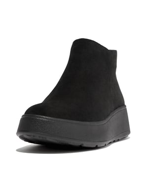 FitFlop F-mode suede flatform zip ankle boots