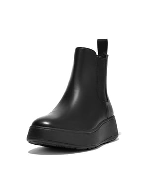 FitFlop F-mode leather flatform chelsea boots