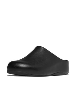 FitFlop Shuv tumbled-leather clogs