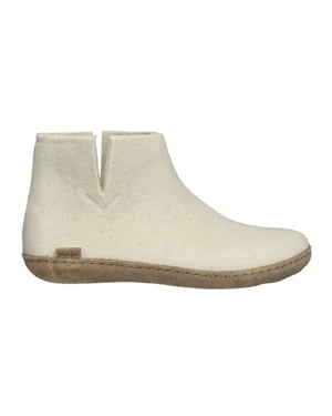 Glerups Low boot leather sole g 03-white