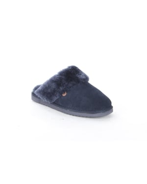 Warmbat Flurry dk.navy dames pantoffel (open hiel)
