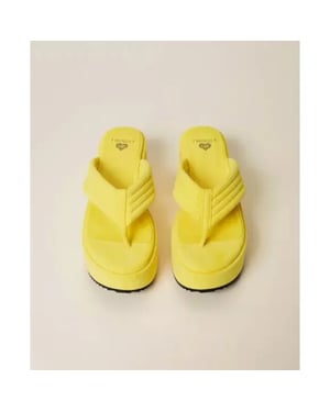 Twin-set Plateausandalen met stiksels