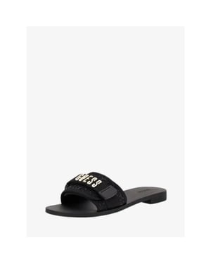 Guess Dames slippers elyze3 zwart