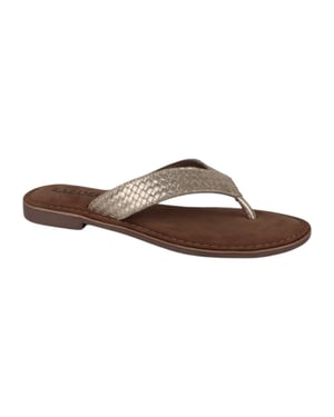 Lazamani 75806 gold dames slippers
