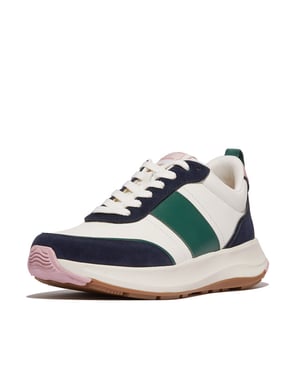 FitFlop F-mode flow sneaker leather & suede mix
