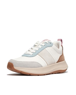 FitFlop F-mode flow sneaker leather & suede mix v2