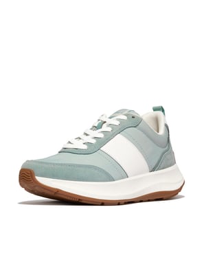 FitFlop F-mode flow sneaker nylon & suede mix