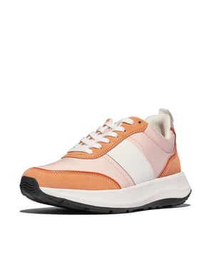 FitFlop F-mode flow sneaker nylon & suede mix