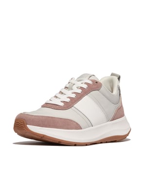 FitFlop F-mode flow sneaker nylon & suede mix