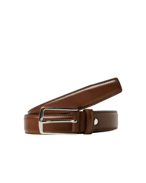Jack & Jones Heren pantalon riem leer jacchristopher cognac