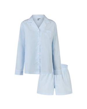 By Louise Dames pyjama set short + blouse gestreept