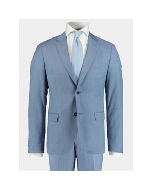 Bos Bright Blue Kostuum toulon suit drop 8 221028to12sb/210 light blue