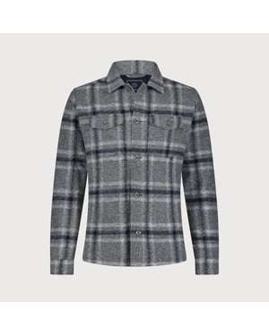 Blue Industry Ruitmotief wolmenging overshirt |