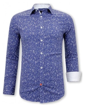 Tony Backer Bloemenprint slim fit