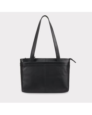 Kaija Leather Shoulder Bag in Navy