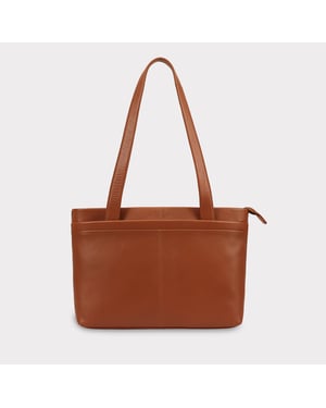 Kaija Leather Shoulder Bag in Brown