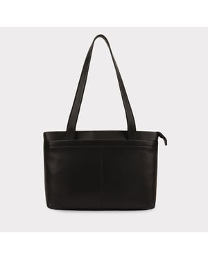 Kaija Leather Shoulder Bag in Black