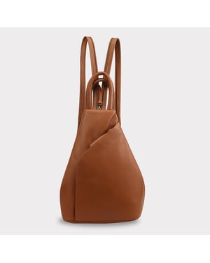 Zue Leather Backpack in Brown