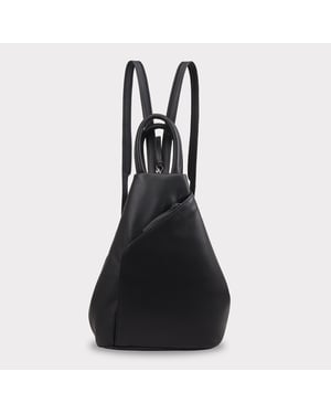 Zue Leather Backpack in Navy
