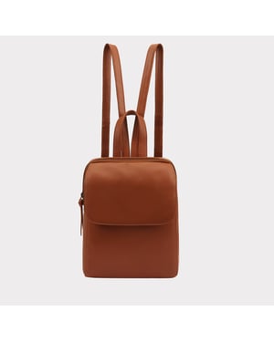 Farit Leather Backpack in Brown