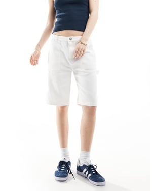 Sixth June longer legnth carpenter short in white