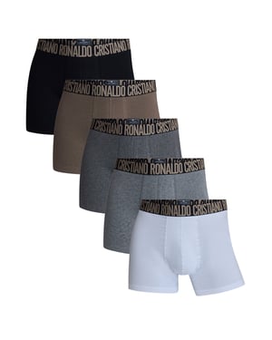 CR7 Cristiano Ronaldo Herrar herrar Dricka Stretch & Resväska i bomull 5-Pack Kalsonger, Underkläder, Boxershorts