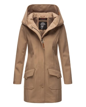 Marikoo dames softshelljas – Mayleen, waterafstotend met capuchon