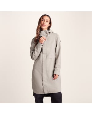 Saunter Womens Long Waterproof Jacket - Dark Taupe