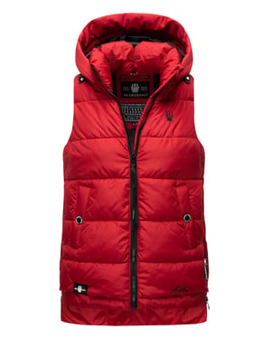 Marikoo dames gewatteerd vest – Zarinaa, licht met afneembare capuchon