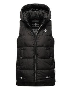 Marikoo dames gewatteerd vest – Zarinaa, licht met afneembare capuchon