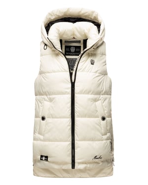 Marikoo dames gewatteerd vest – Zarinaa, licht met afneembare capuchon