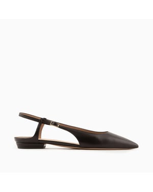Spetsiga slingback-pumps