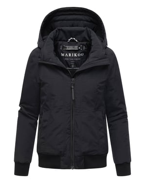 Marikoo dames winterjas Mooni 16 in bomberstijl met capuchon