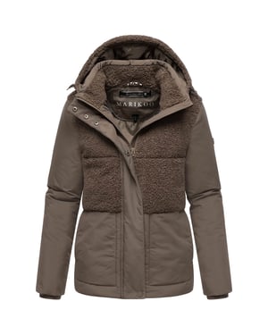 Marikoo dames winterjas Sheeta met teddyfleece & capuchon
