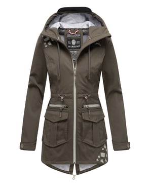 Marikoo dam softshelljacka – Ulissaa med huva & reflexdetaljer