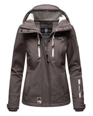 Marikoo dames softshelljas – Kleine Zicke, warm met capuchon & fleecevoering