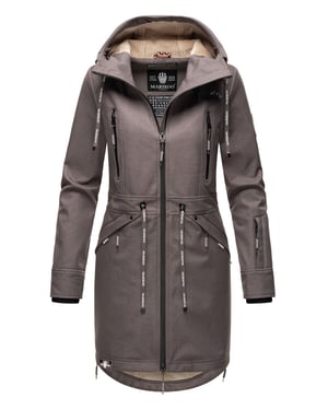 Marikoo dames softshelljas – Racquellee met capuchon & fleecevoering