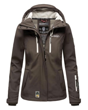 Marikoo dames softshelljas – Kleine Zicke, warm met capuchon & fleecevoering