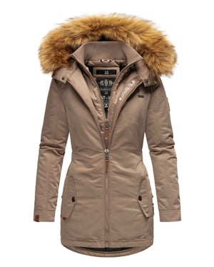 Marikoo dames winterjas – Sanakoo, warm met afneembare bontkraag