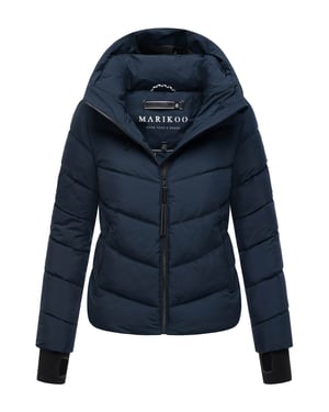 Marikoo dam quiltad jacka Yukanii med huva & feminin passform