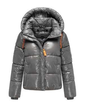 Marikoo dam quiltad vinterjacka Skyraa med huva & glansig design