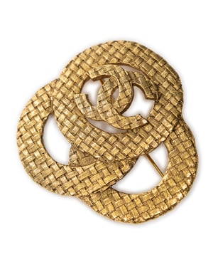 CC Woven Brooch  Brooch
