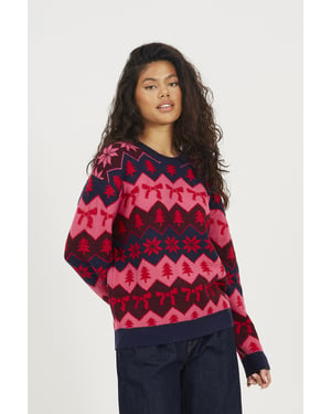Navy Fairisle Christmas Jumper