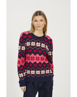 Navy Fairisle Christmas Jumper