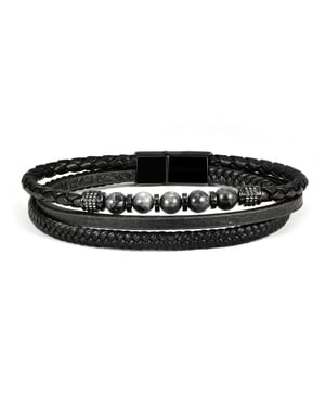 US Polo Assn Jewellery Brandon Zwarte Armband
